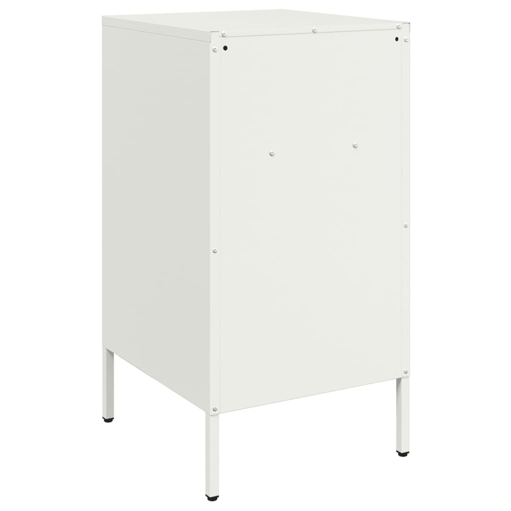 vidaXL Szafki nocne, 2 szt., białe, 36x39x68 cm, stal