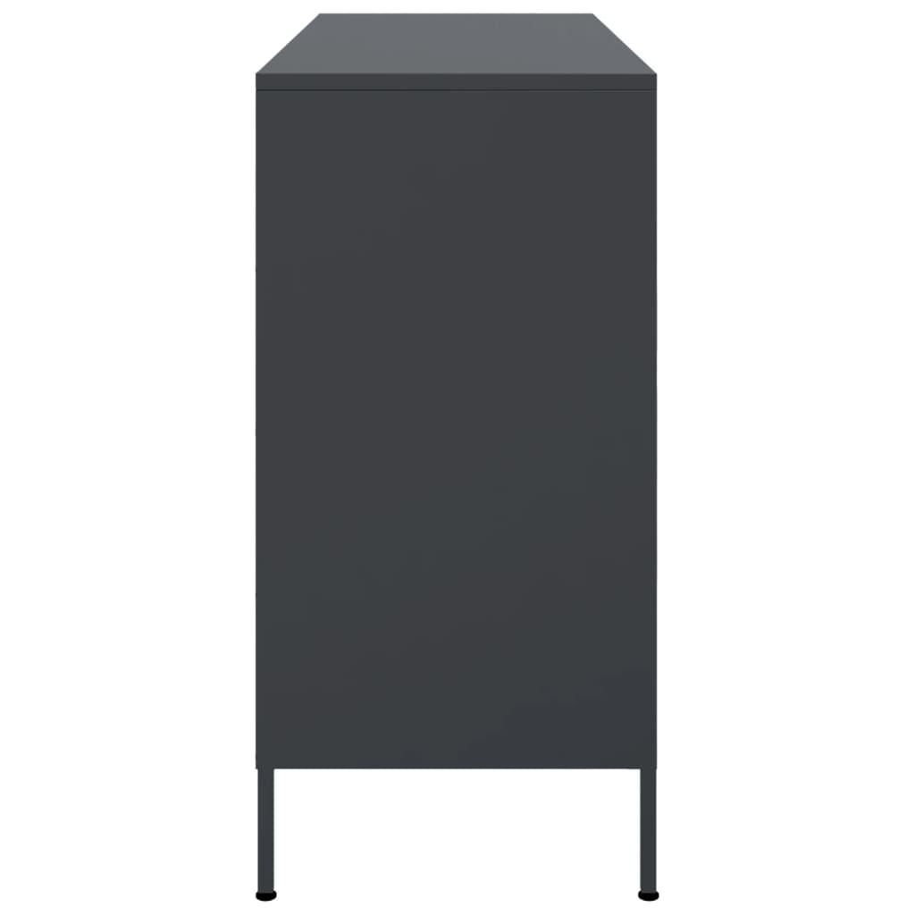vidaXL Szafka, antracytowa, 100,5x39x79 cm, stal