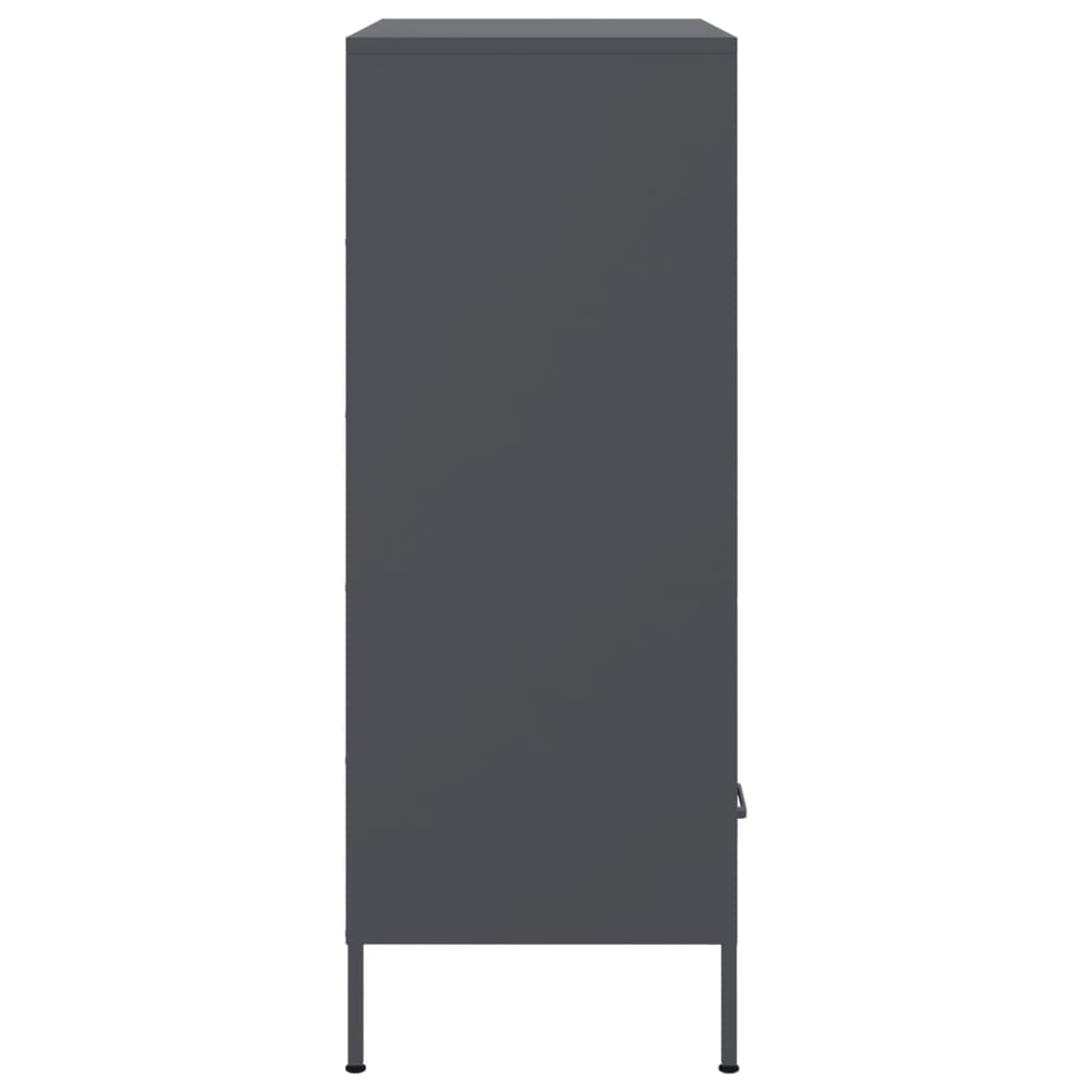 vidaXL Szafka, antracytowa, 68x39x101,5 cm, stal