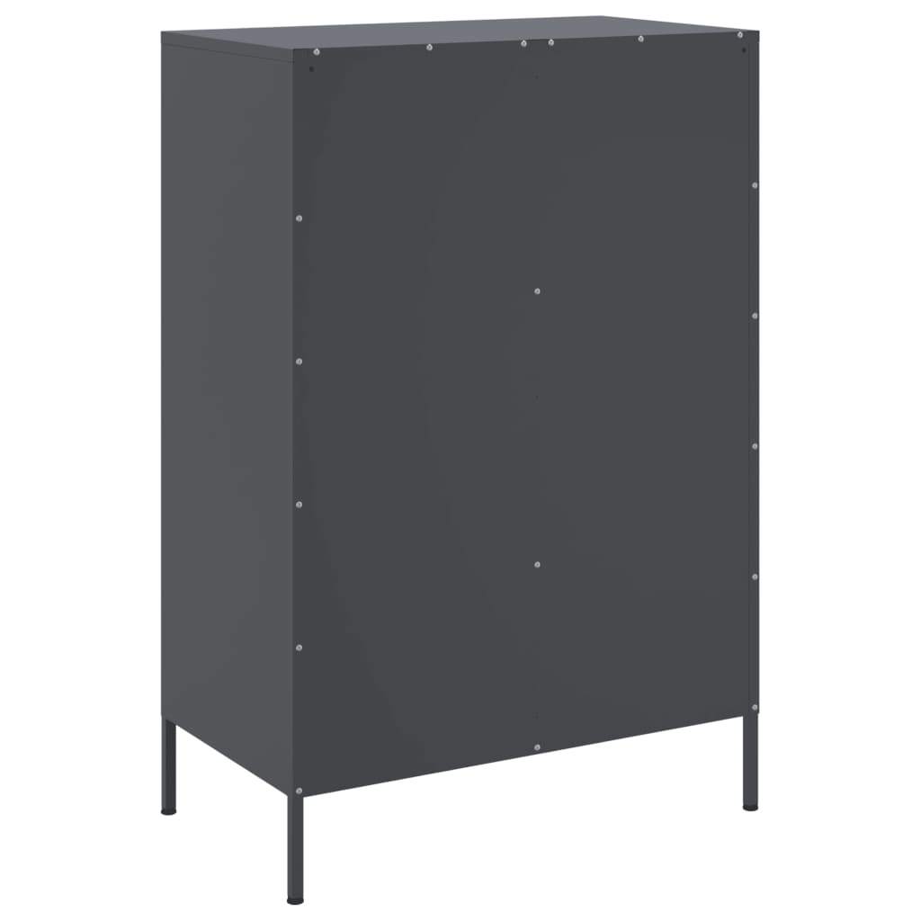 vidaXL Szafka, antracytowa, 68x39x101,5 cm, stal