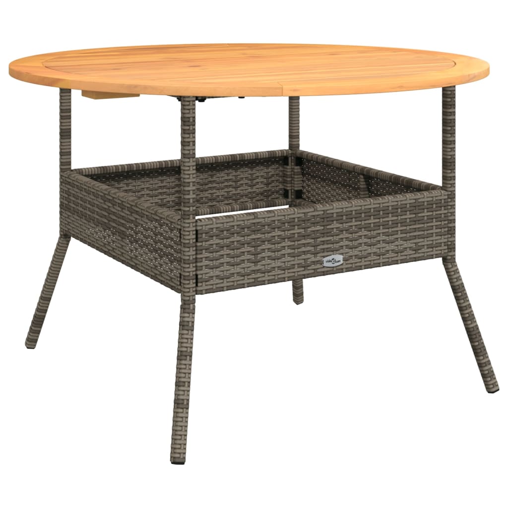 vidaXL 2-częściowa sofa ogrodowa z poduszkami, szara, polirattan