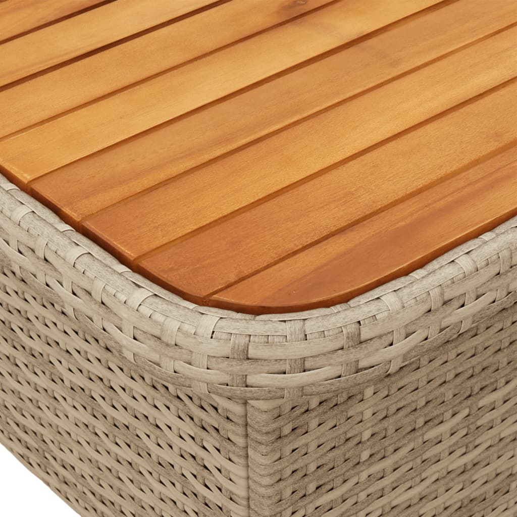 vidaXL 3-cz. wypoczynek do ogrodu, z poduszkami, beżowy rattan PE