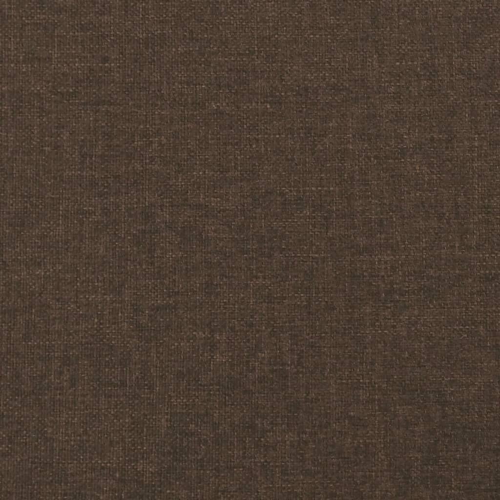 vidaXL Łóżko kontynentalne z materacem, ciemnobrązowe, 120x190 cm