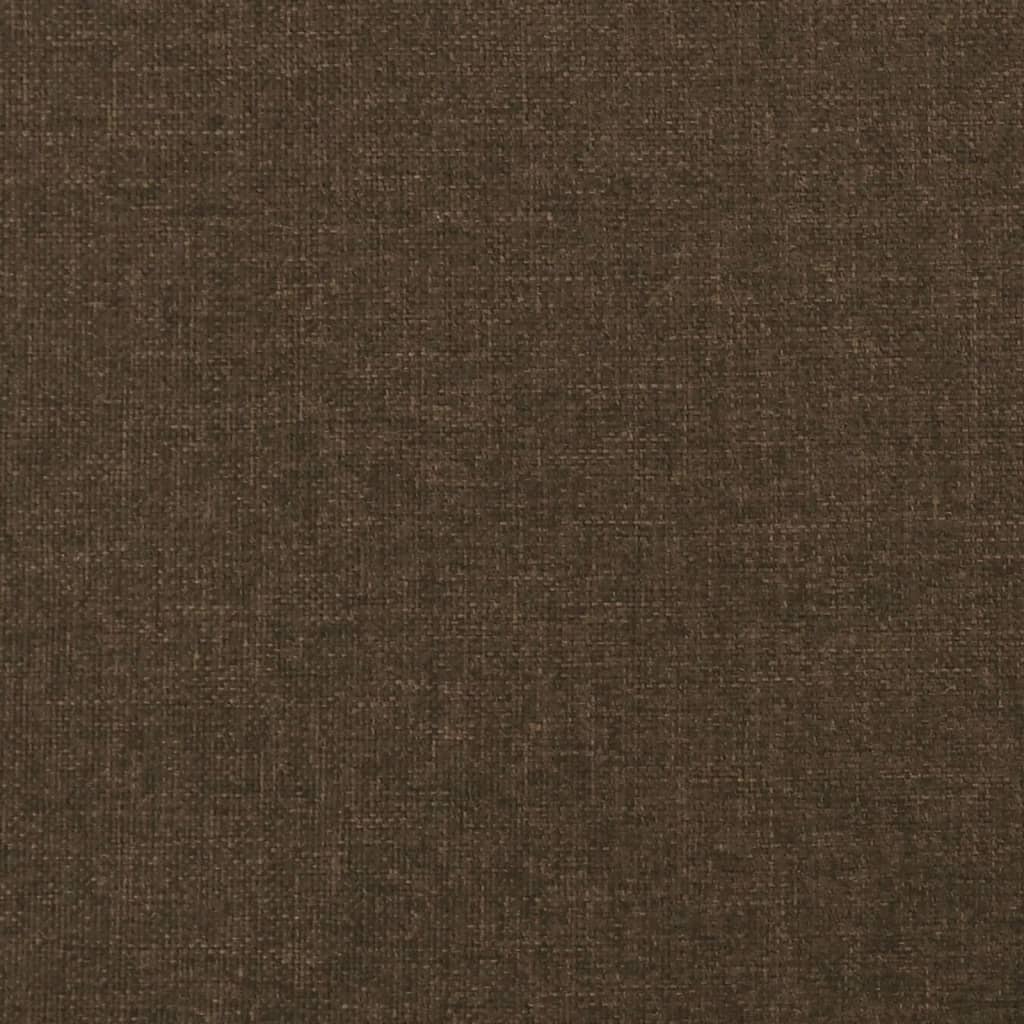 vidaXL Łóżko kontynentalne z materacem, ciemnobrązowe, 120x190 cm