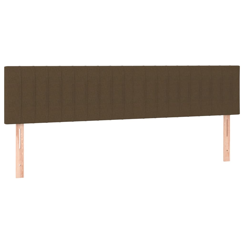 vidaXL Łóżko kontynentalne z materacem, ciemnobrązowe, 120x190 cm
