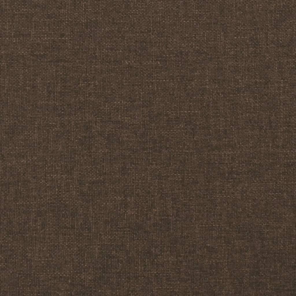 vidaXL Łóżko kontynentalne z materacem, ciemnobrązowe, 120x190 cm