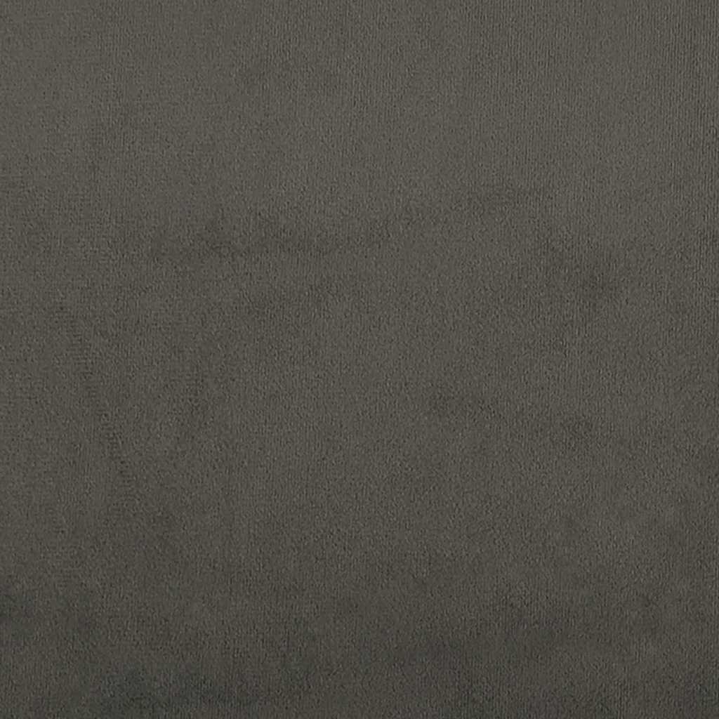 vidaXL Łóżko kontynentalne z materacem i LED, ciemnoszare, 120x190 cm