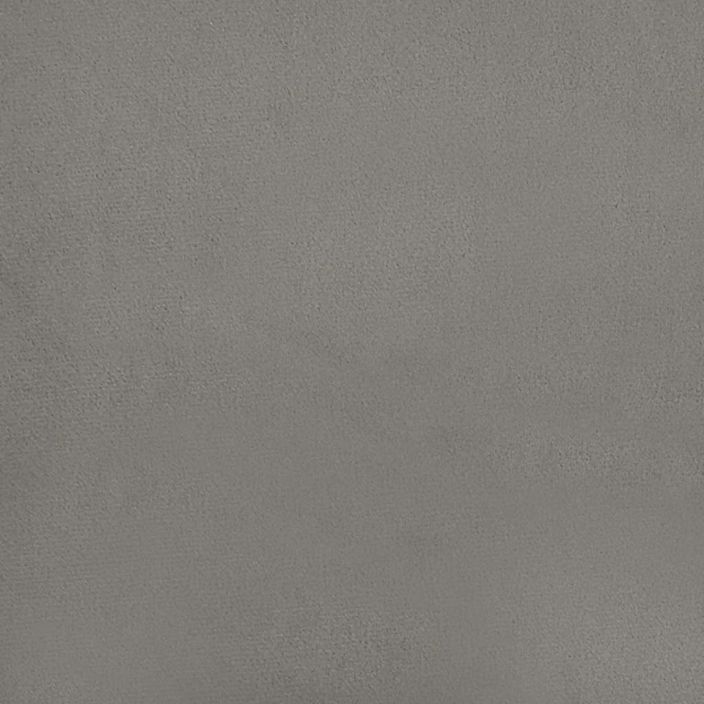 vidaXL Łóżko kontynentalne z materacem i LED, jasnoszare, 120x190 cm