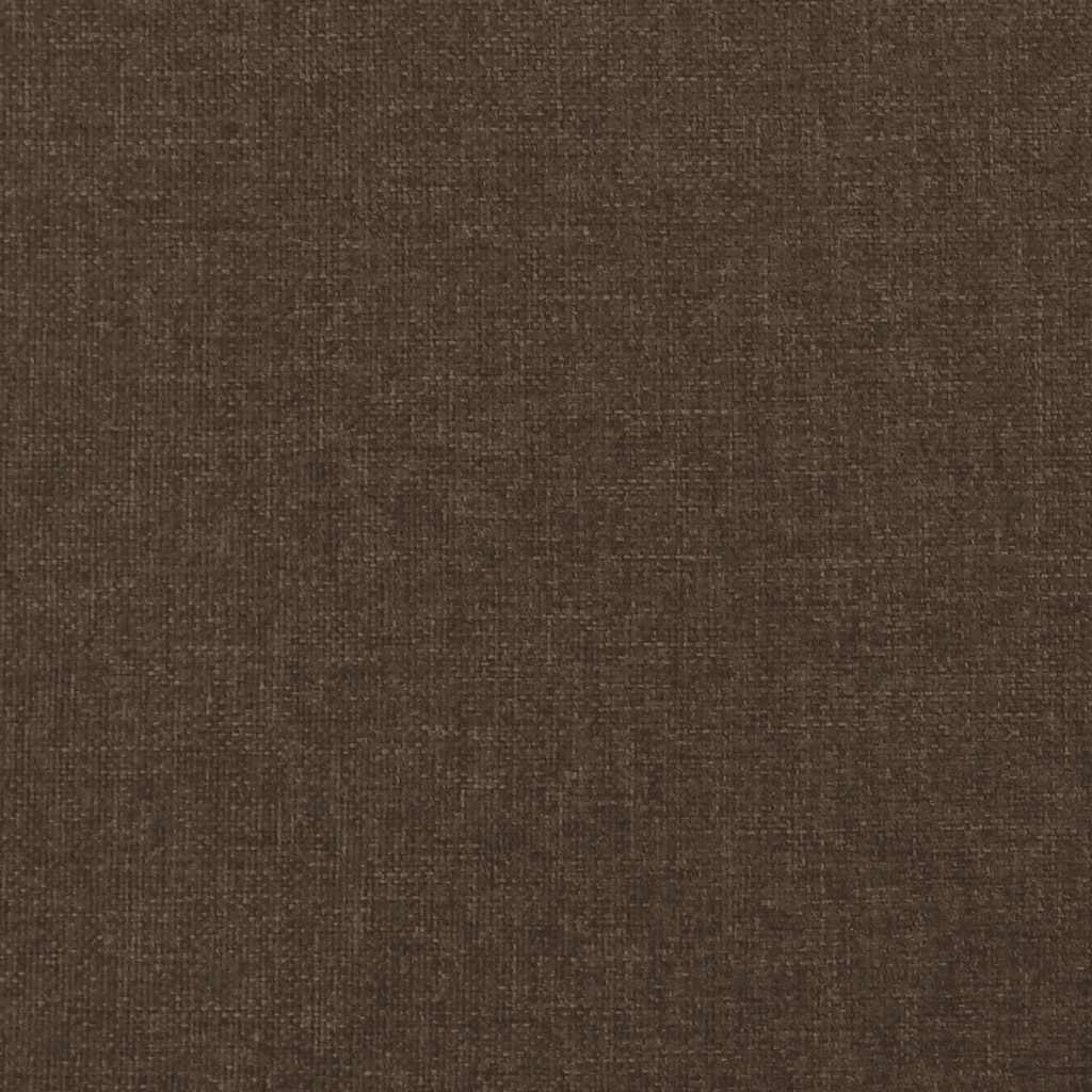 vidaXL Łóżko kontynentalne z materacem, brązowe, 120x190 cm, tkanina