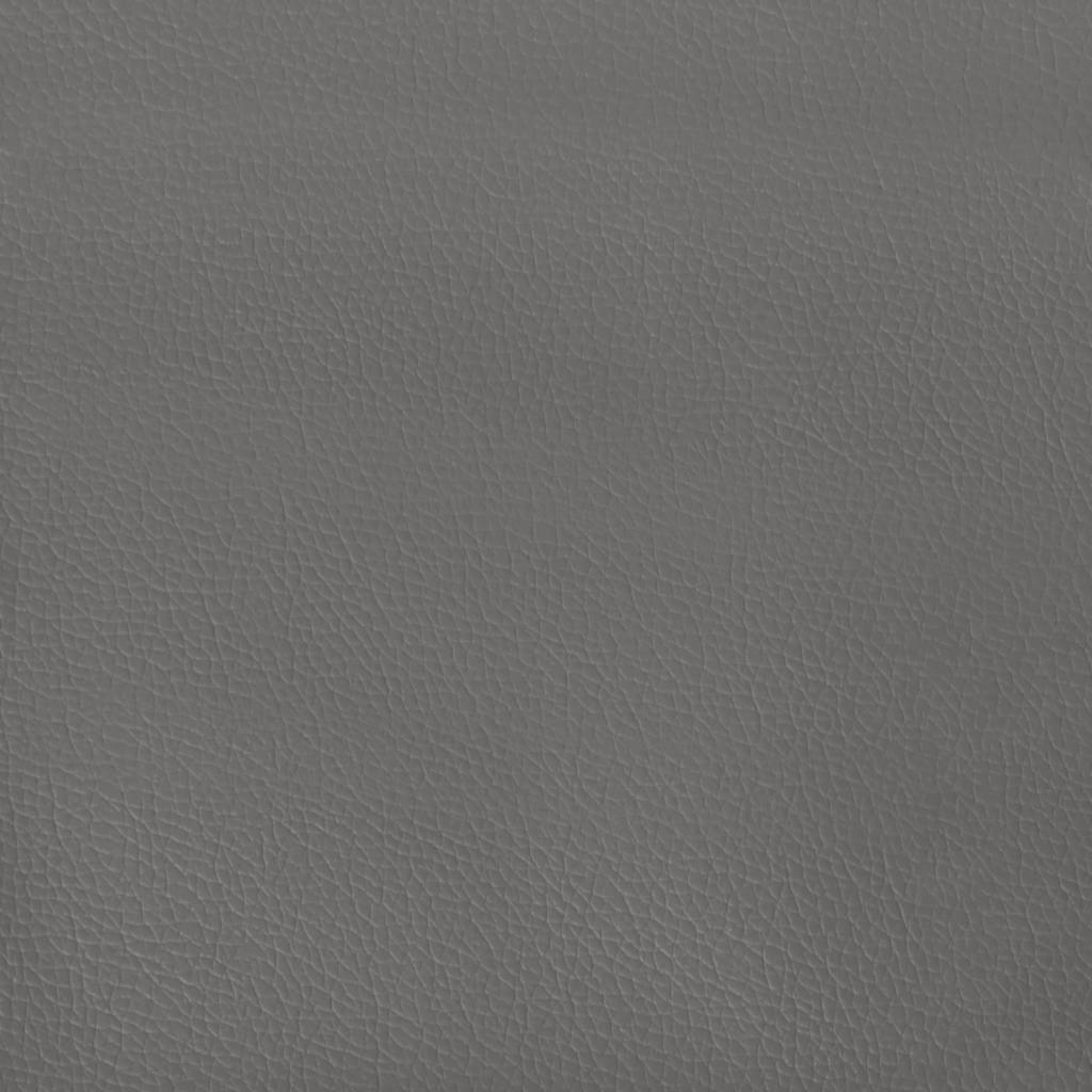 vidaXL Łóżko kontynentalne z materacem i LED, szare, 120x190 cm