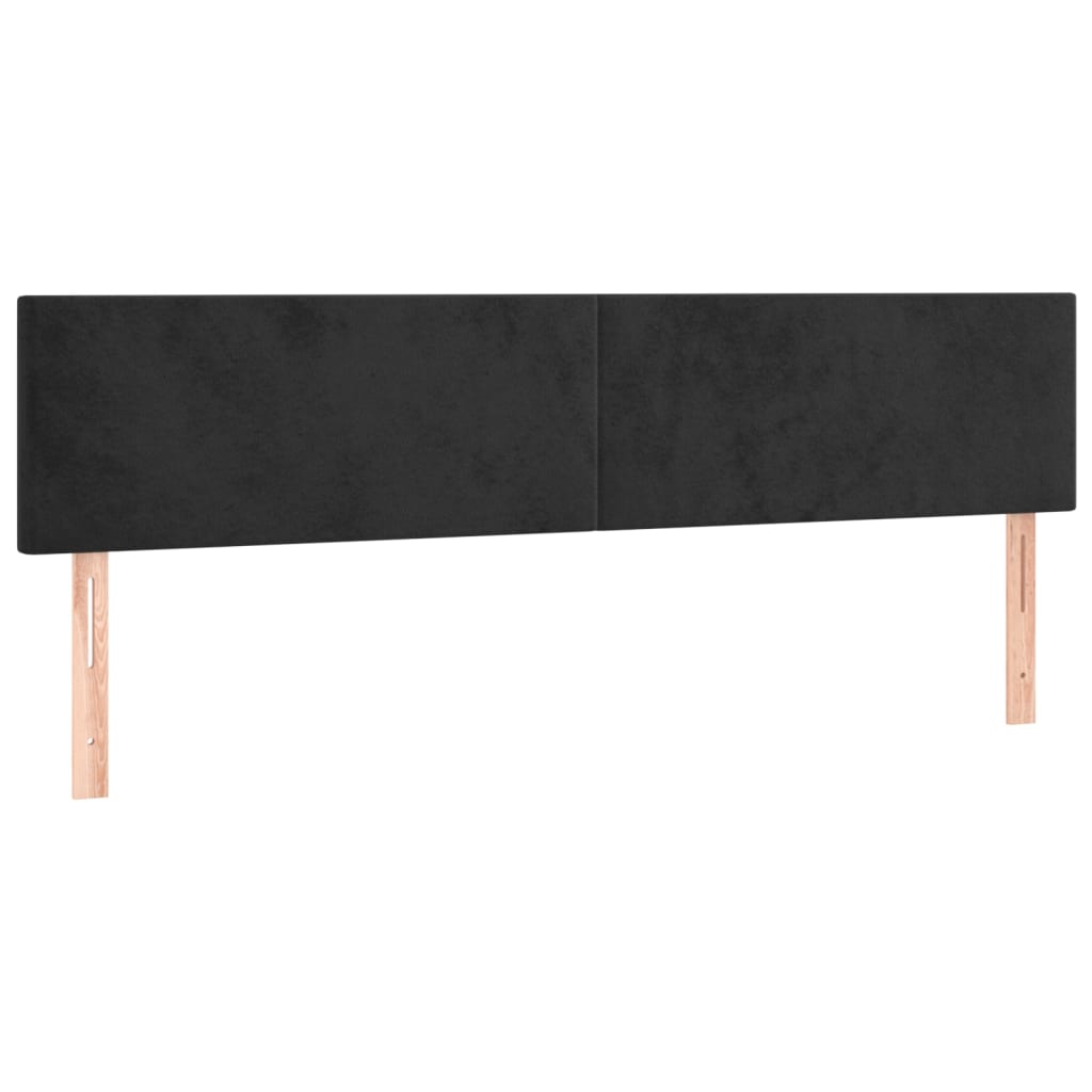 vidaXL Łóżko kontynentalne z materacem i LED, czarne, 120x190 cm