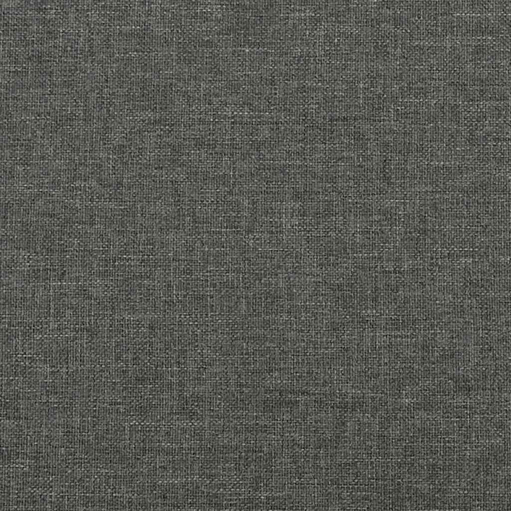 vidaXL Łóżko kontynentalne z materacem, ciemnobrązowe, 120x190 cm