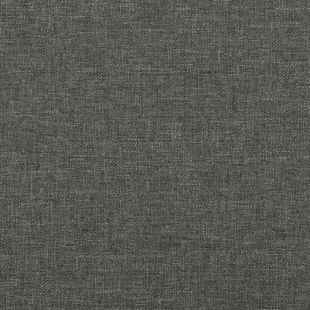 vidaXL Łóżko kontynentalne z materacem, ciemnobrązowe, 120x190 cm