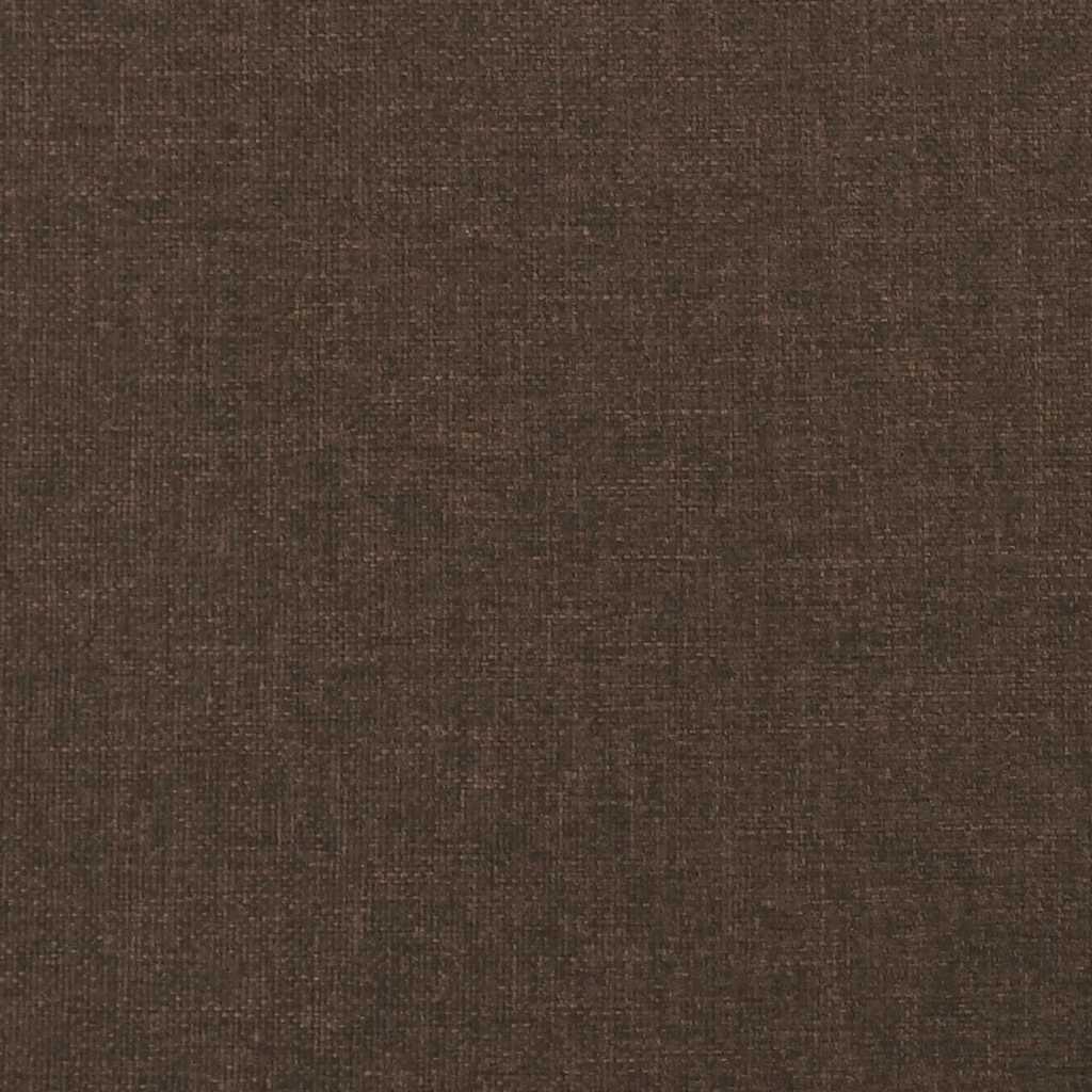vidaXL Łóżko kontynentalne z materacem, ciemnobrązowe, 120x190 cm