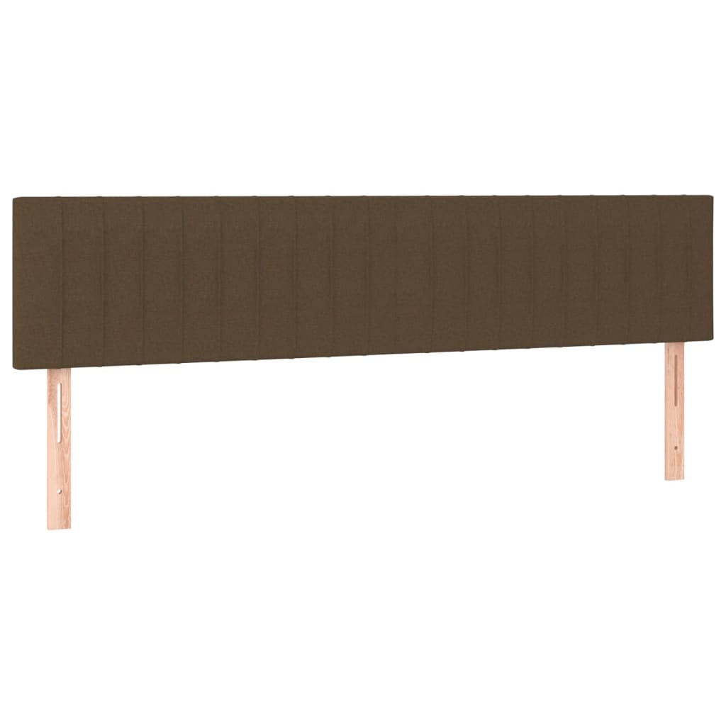 vidaXL Łóżko kontynentalne z materacem, ciemnobrązowe, 120x190 cm