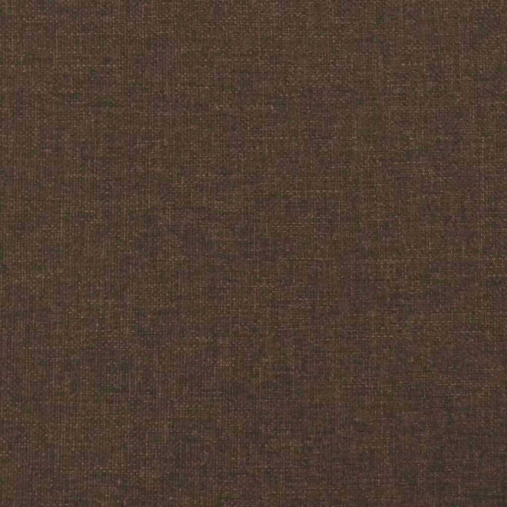 vidaXL Łóżko kontynentalne z materacem, ciemnobrązowe, 120x190 cm