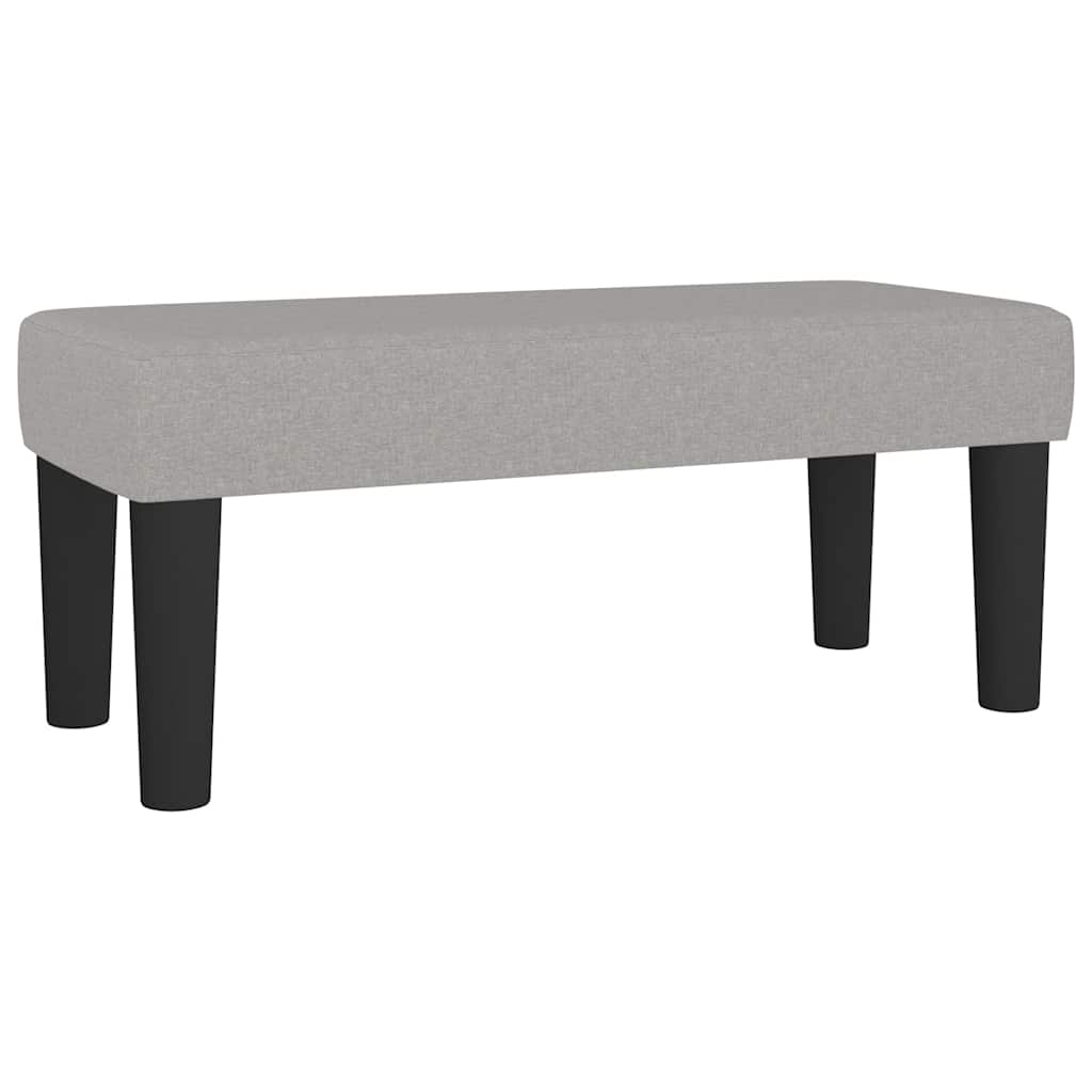vidaXL Łóżko kontynentalne z materacem, jasnoszare, 120x190 cm tkanina