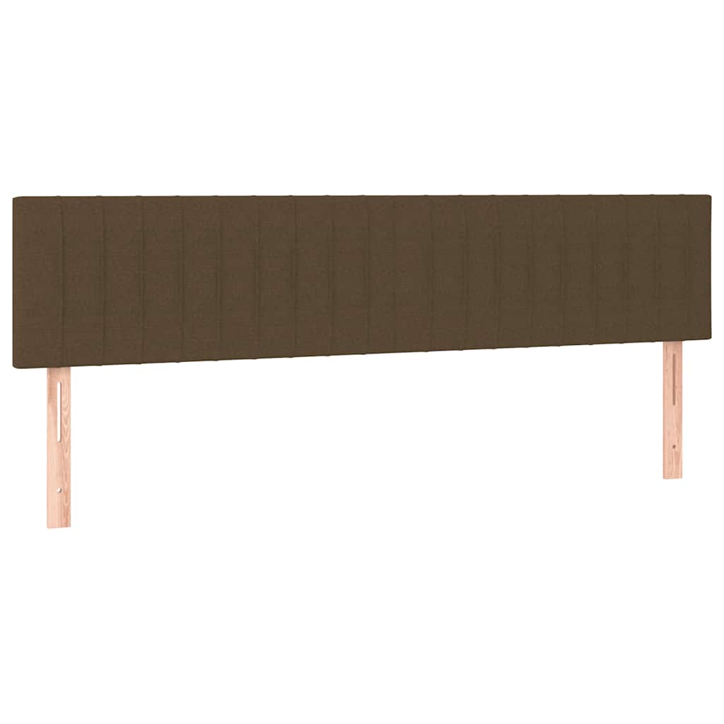 vidaXL Łóżko kontynentalne z materacem, ciemnobrązowe, 120x190 cm