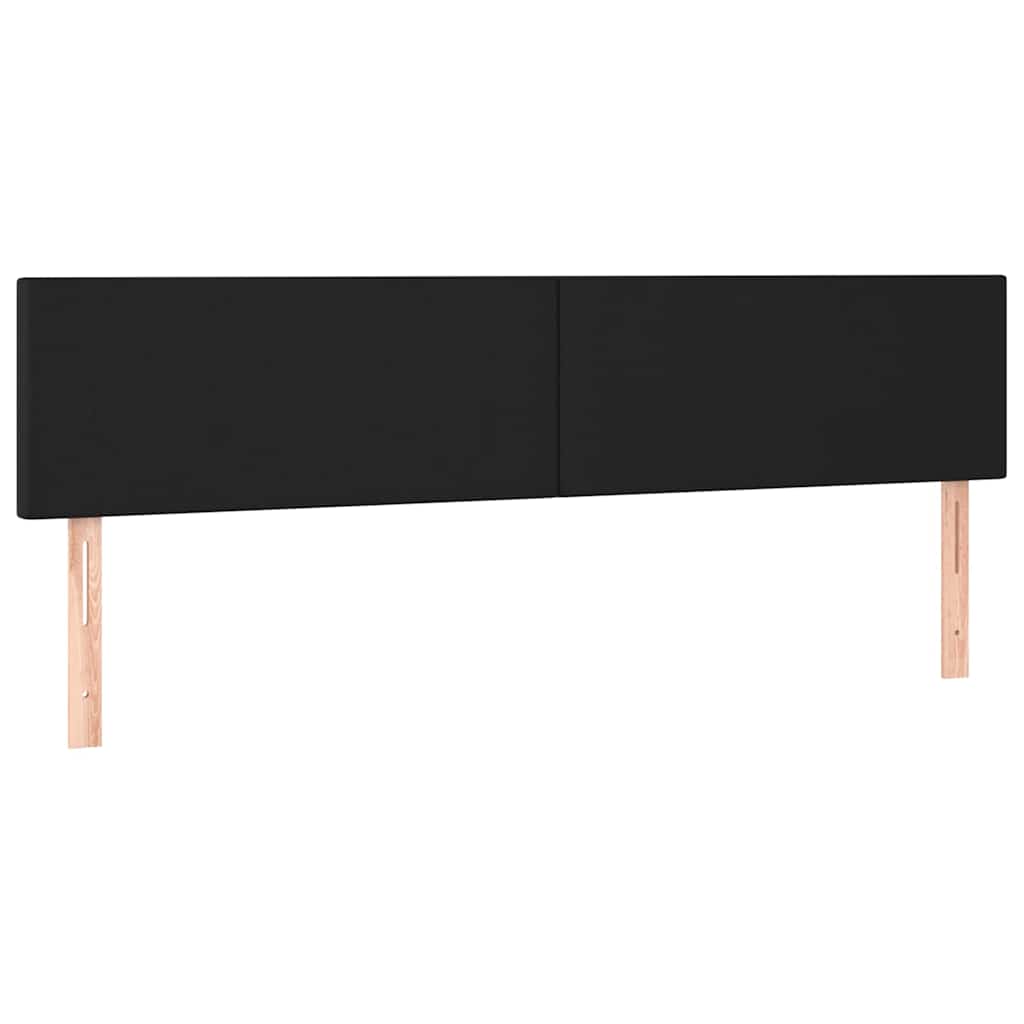 vidaXL Łóżko kontynentalne z materacem, czarne, 120x190 cm, ekoskóra