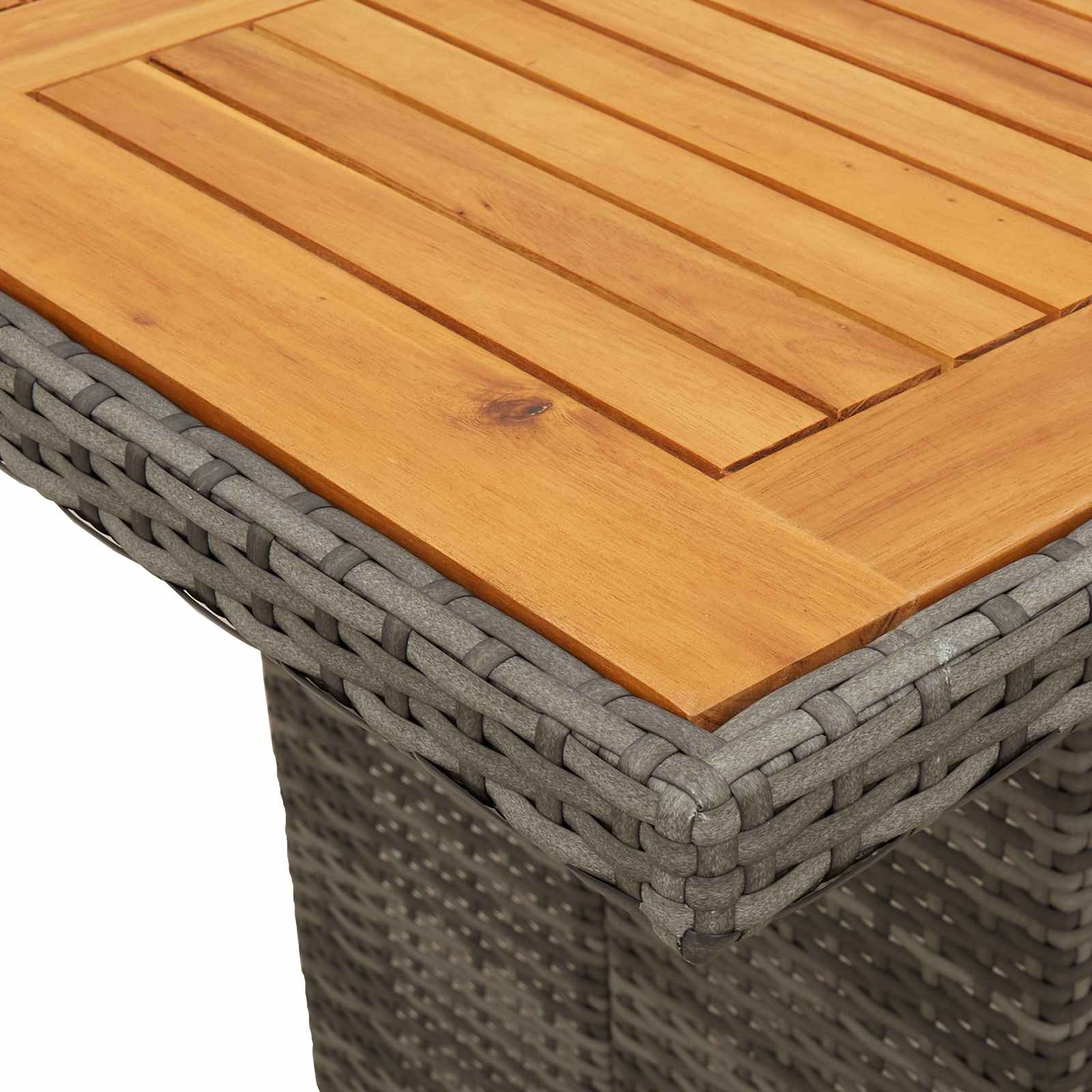 vidaXL Zestaw do jadalni w ogrodzie z poduszką 7 pcs Szary polirattan