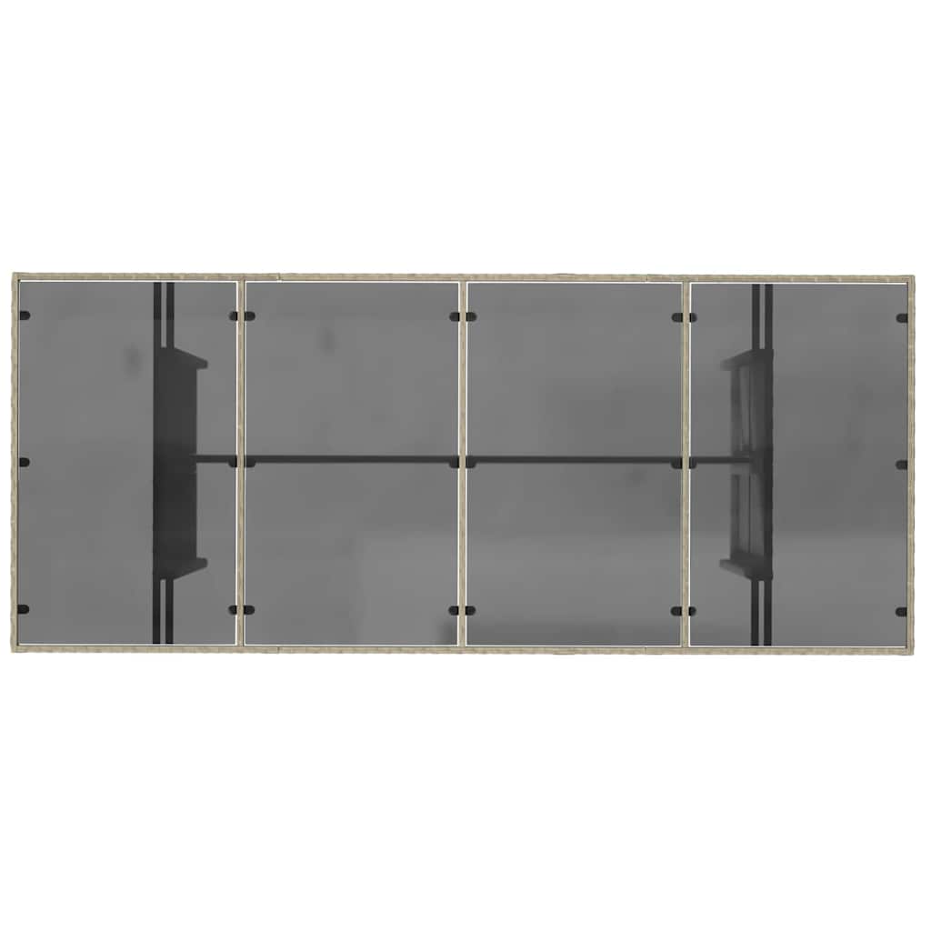 vidaXL Zestaw do jadalni w ogrodzie 7 pcs Jasnoszary polirattan