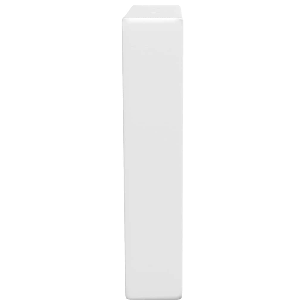 vidaXL Wsporniki do półki pod umywalkę, 2 szt., białe, trapezowe, stal