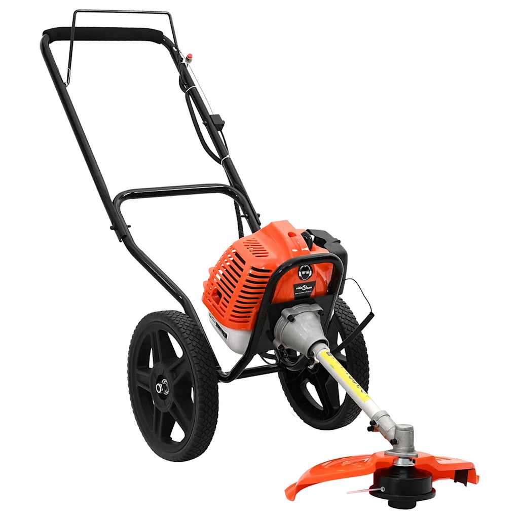 vidaXL Podkaszarka z kółkami pomarańczowa 52 cm3 1,45 kW