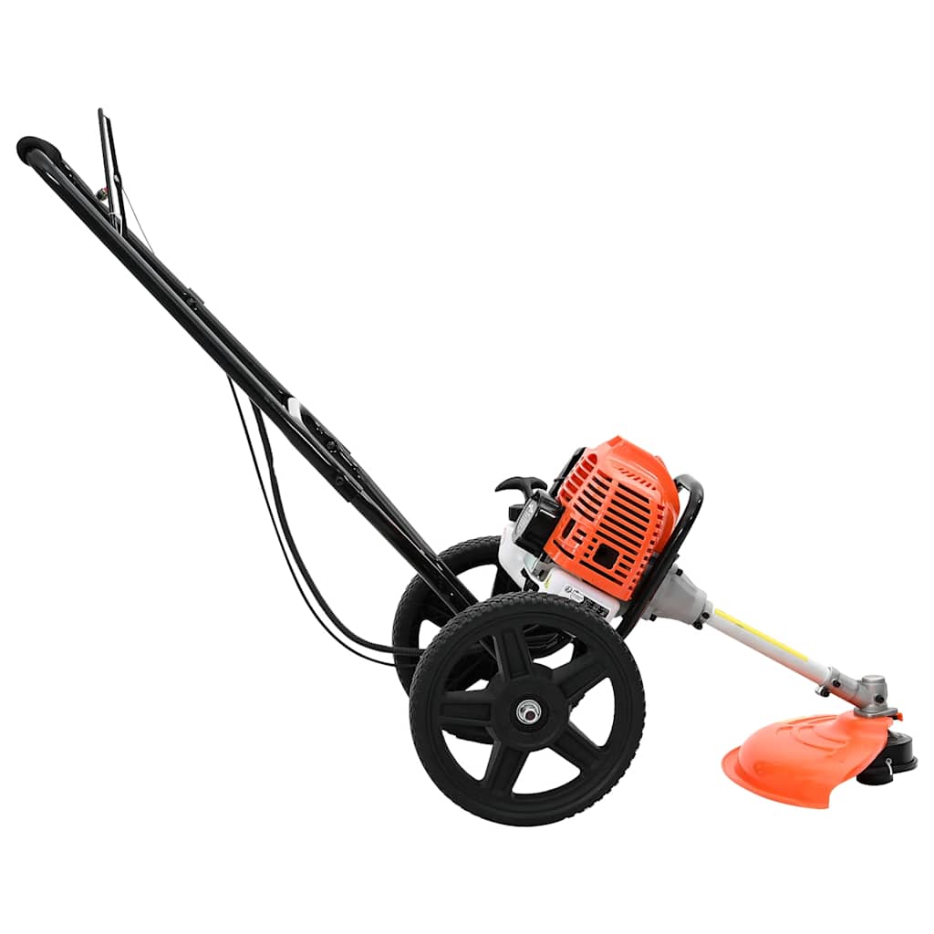 vidaXL Podkaszarka z kółkami pomarańczowa 52 cm3 1,45 kW