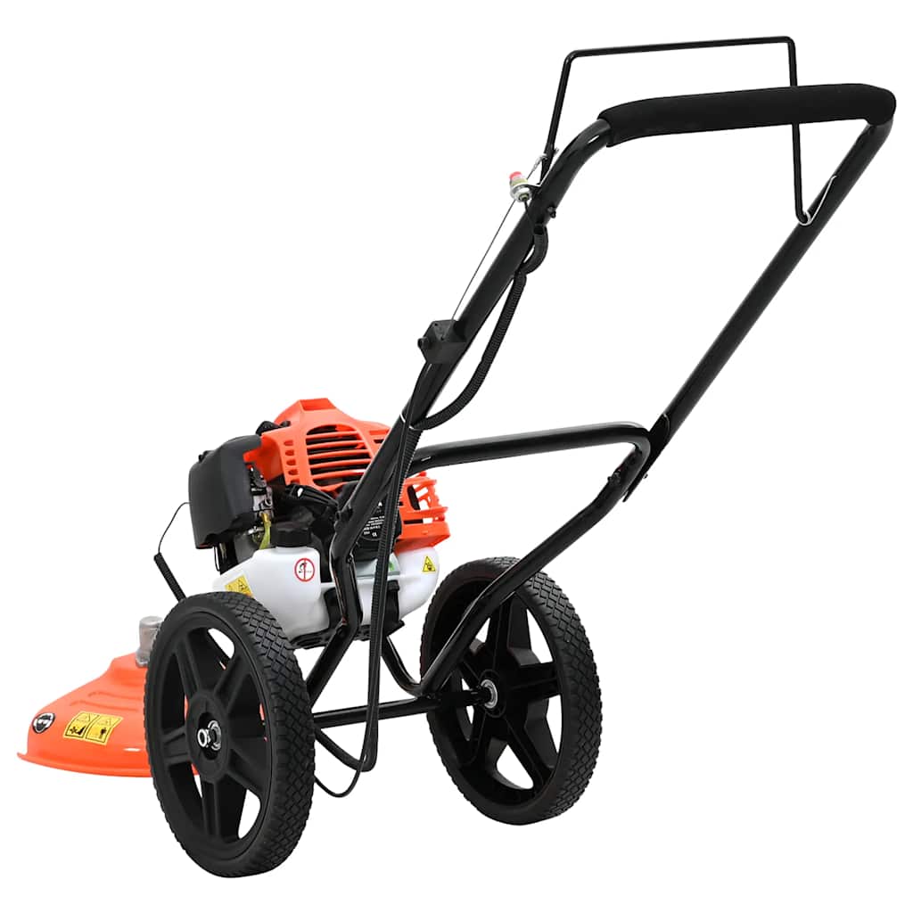 vidaXL Podkaszarka z kółkami pomarańczowa 52 cm3 1,45 kW