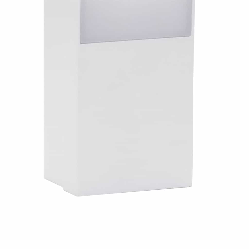 vidaXL Zewnętrzny kinkiet LED, biały, odlewane aluminium