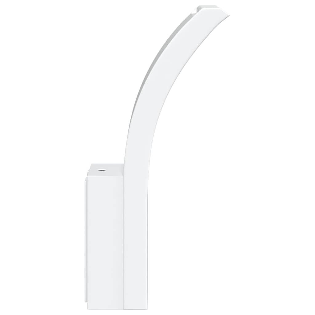vidaXL Kinkiety zewnętrzne LED, 2 szt., białe, odlewane aluminium