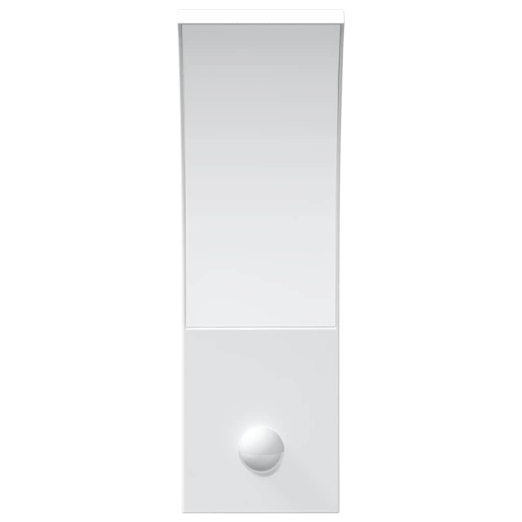 vidaXL Zewnętrzne kinkiety LED z czujnikami, 2 szt., białe, aluminium