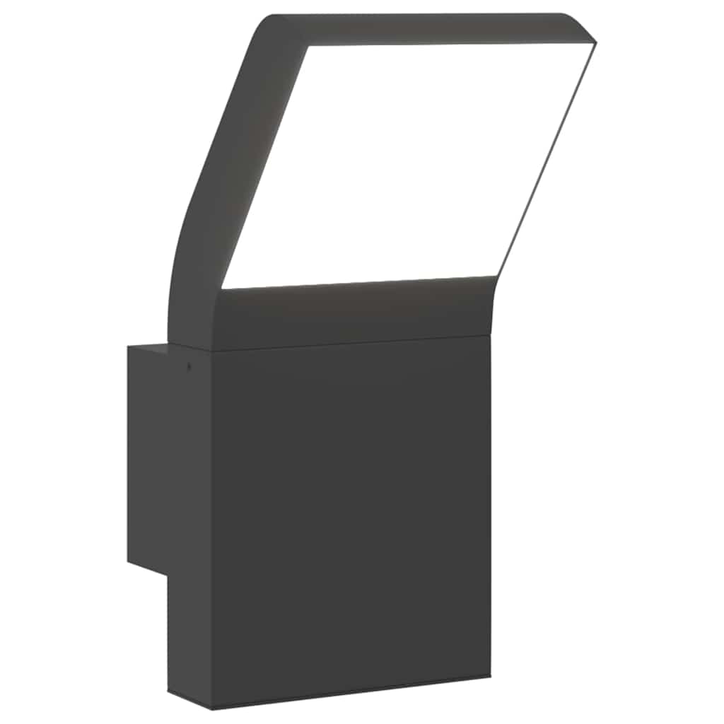 vidaXL Zewnętrzny kinkiet LED, czarny, odlewane aluminium