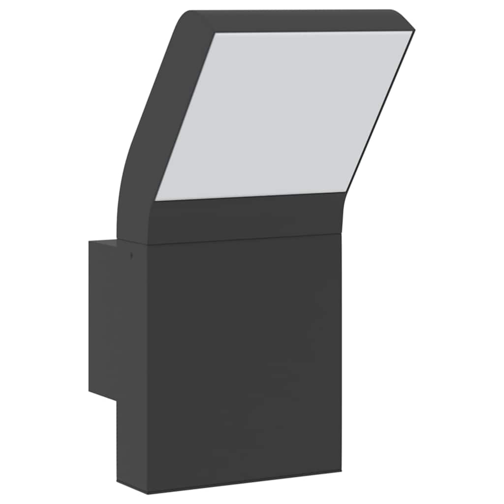 vidaXL Zewnętrzny kinkiet LED, czarny, odlewane aluminium