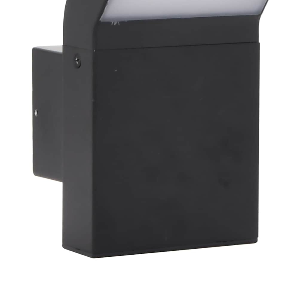 vidaXL Zewnętrzny kinkiet LED, czarny, odlewane aluminium
