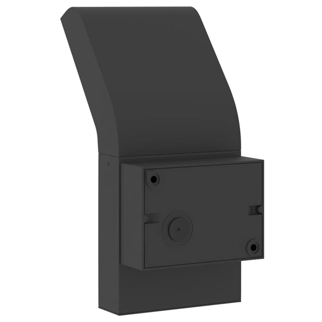 vidaXL Zewnętrzny kinkiet LED z czujnikiem, czarny, odlewane aluminium