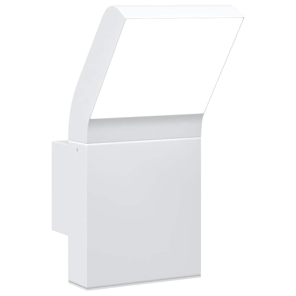 vidaXL Zewnętrzny kinkiet LED, biały, odlewane aluminium