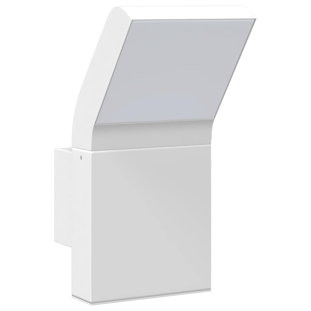 vidaXL Zewnętrzny kinkiet LED, biały, odlewane aluminium