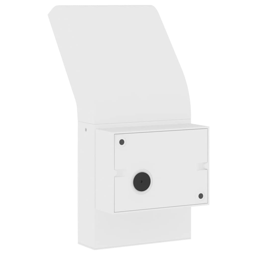 vidaXL Zewnętrzny kinkiet LED, biały, odlewane aluminium