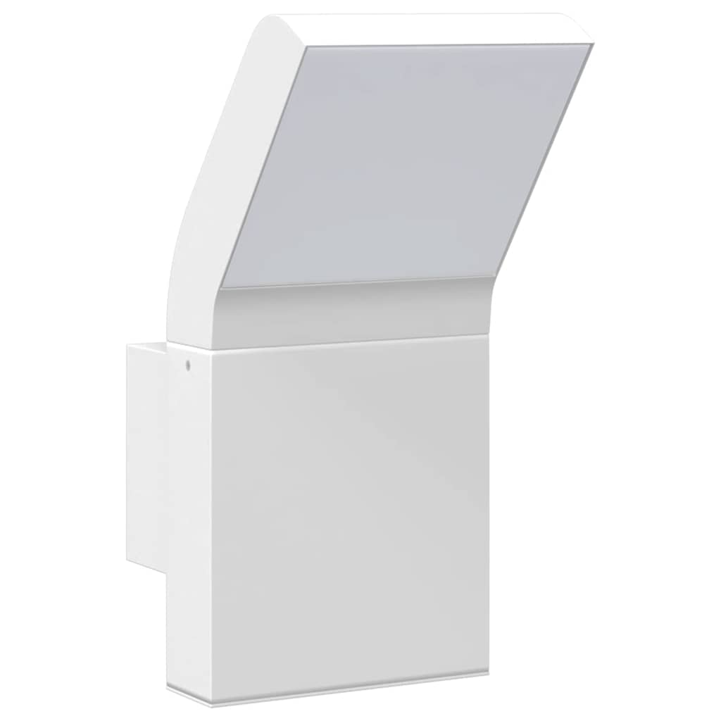 vidaXL Kinkiety zewnętrzne LED, 2 szt., białe, odlewane aluminium