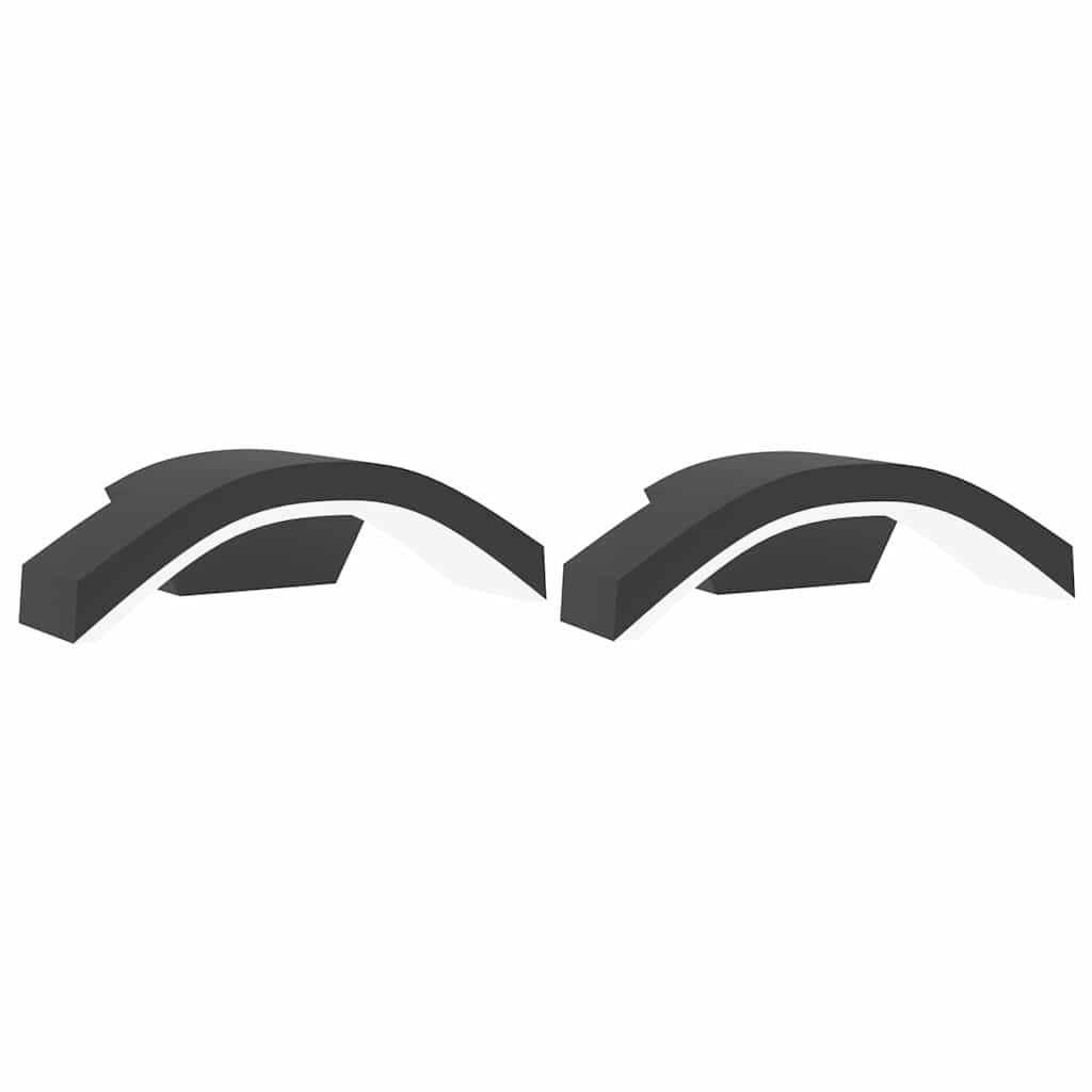 vidaXL Kinkiety zewnętrzne LED, 2 szt., czarne, odlewane aluminium