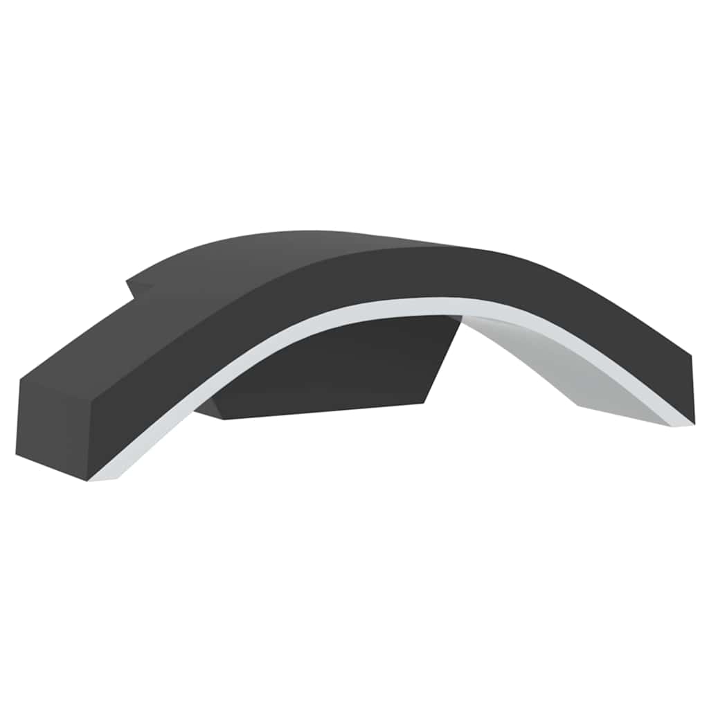 vidaXL Kinkiety zewnętrzne LED, 2 szt., czarne, odlewane aluminium