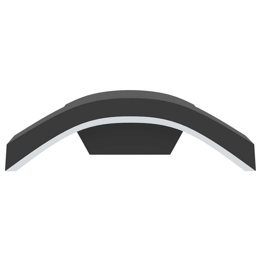vidaXL Kinkiety zewnętrzne LED, 2 szt., czarne, odlewane aluminium