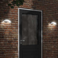 vidaXL Kinkiety zewnętrzne LED, 2 szt., czarne, odlewane aluminium