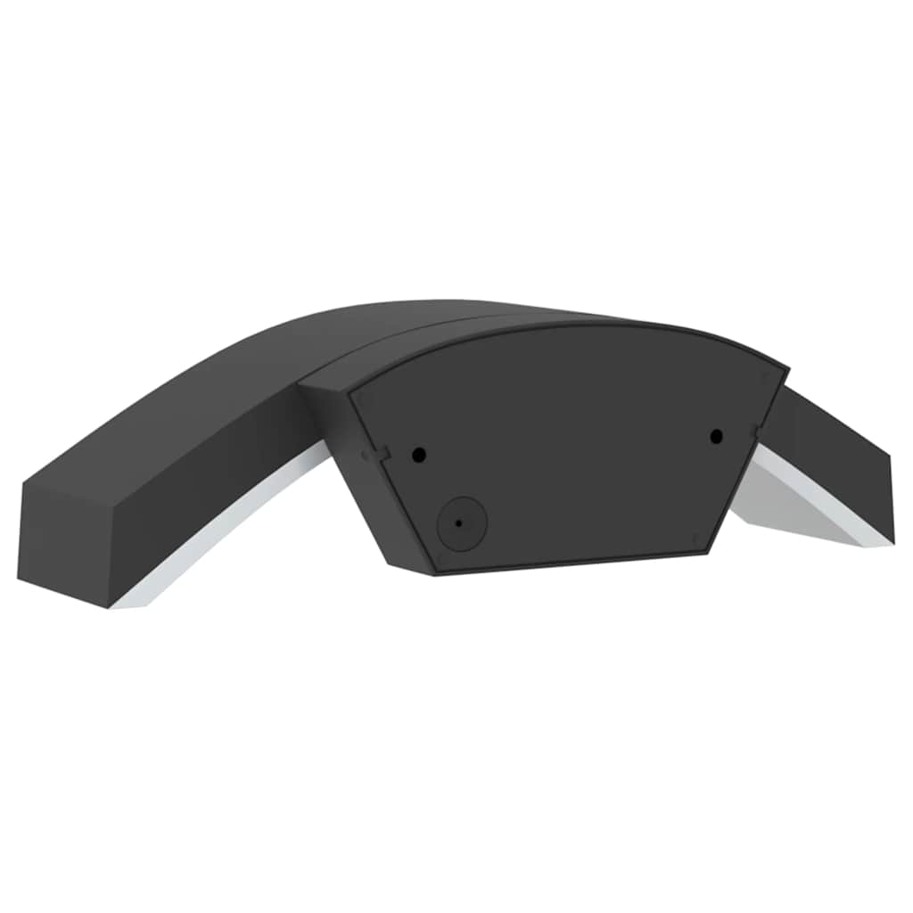 vidaXL Zewnętrzne kinkiety LED z czujnikami, 2 szt., czarne, aluminium