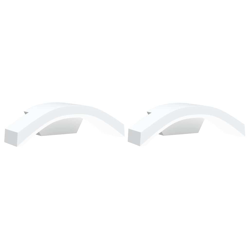 vidaXL Kinkiety zewnętrzne LED, 2 szt., białe, odlewane aluminium