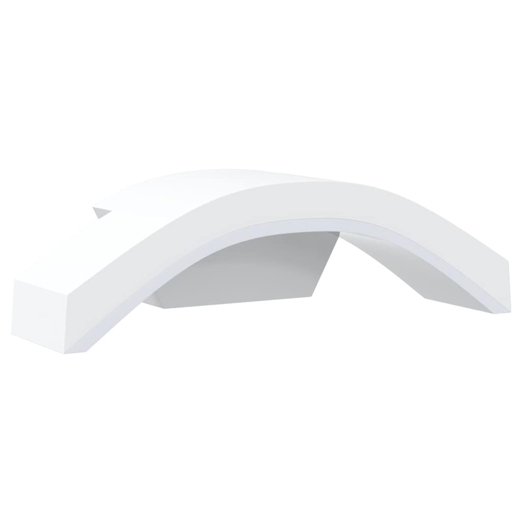 vidaXL Kinkiety zewnętrzne LED, 2 szt., białe, odlewane aluminium
