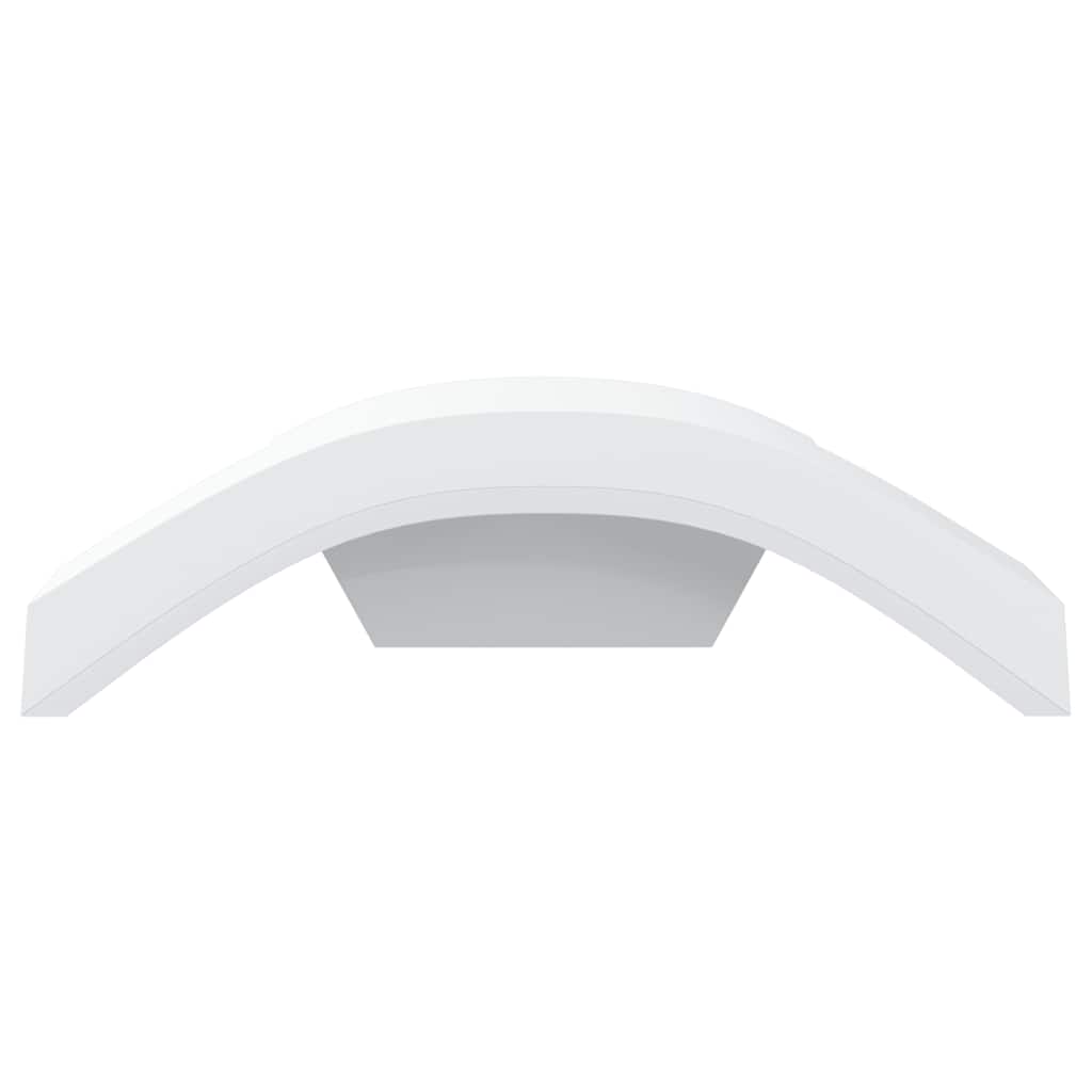 vidaXL Kinkiety zewnętrzne LED, 2 szt., białe, odlewane aluminium