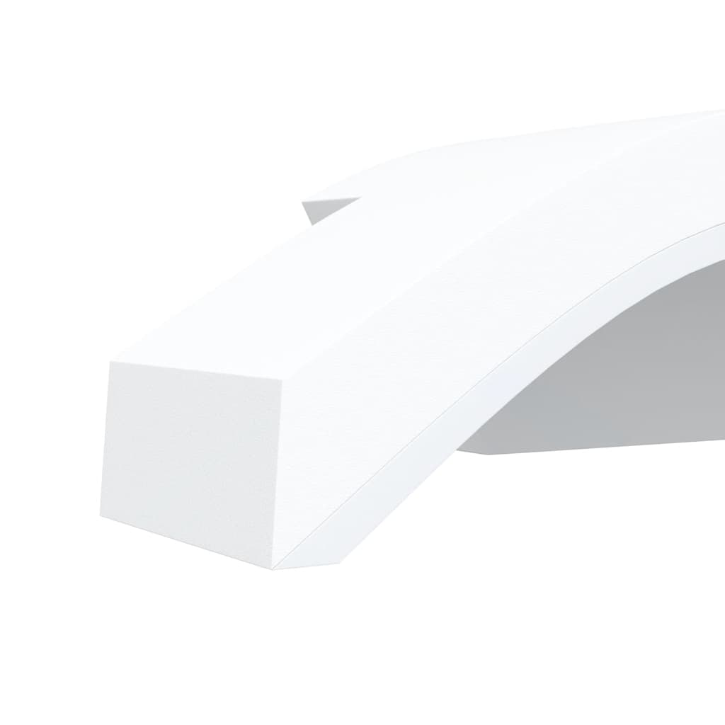 vidaXL Kinkiety zewnętrzne LED, 2 szt., białe, odlewane aluminium