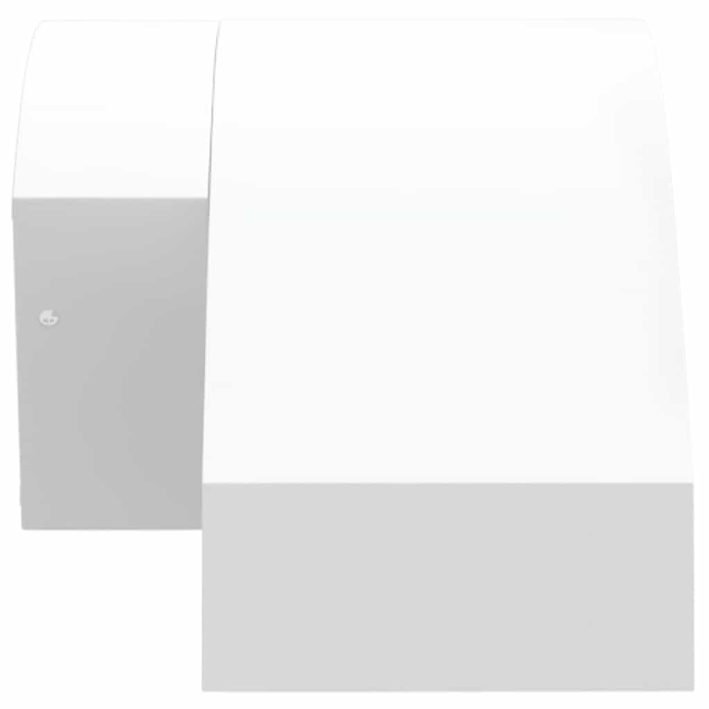 vidaXL Zewnętrzny kinkiet LED z czujnikiem, biały, odlewane aluminium